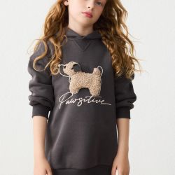 Vestito felpa cappuccio bambina  –  Mayoral  –  4916-16