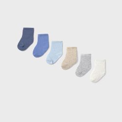 Set 6 calzini neonato  –  New Born  –  9918-15