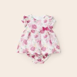 Abito cerimonia stampato neonata  –  New Born  –  1816-23