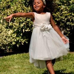 Vestito lino bambina  –  Abel & Lula  –  5032-25