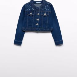 Giacca di jeans con perle ragazza  –  Abel & Lula  –  5307-26