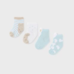 Set 4 calze neonata  –  New Born  –  9711-24
