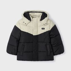 Giaccone imbottito con cappuccio staccabile bicolore bambino  –  Mayoral  –  4464-14