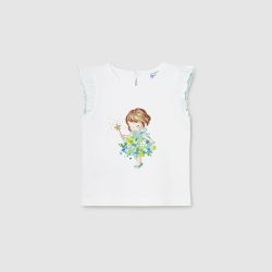 Maglietta m/c combined tulle  –  Mayoral  –  1005-24