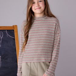 Lupetto a righe ragazza  –  Mayoral  –  7016-15