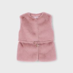 Gilet pellicciotto con cintura bambina  –  Mayoral  –  4315-15