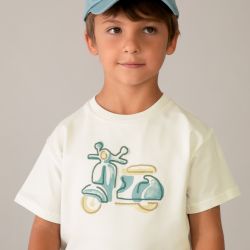 T-shirt con ricamo bambino  –  Mayoral  –  3060-26