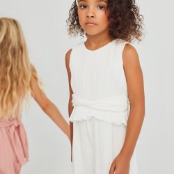 Tuta lunga chiffon bambina  –  Abel & Lula  –  5221