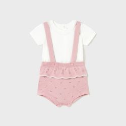 Completo con bretelle neonata  –  New Born  –  1250-23