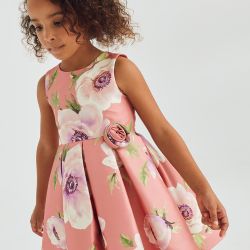 Vestito mikado stampato bambina  –  Abel & Lula  –  5069-25