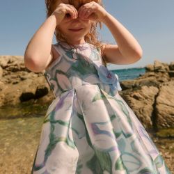 Vestito mikado con stampa ragazza  –  Abel & Lula  –  5052-26