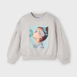 Felpa con accessorio bambina  –  Mayoral  –  3401-25