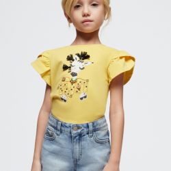Pantaloncino jeans basico bambina  –  Mayoral  –  236-24