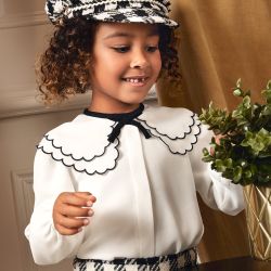 Blusa con ricamo ragazza  –  Abel & Lula  –  5612-15
