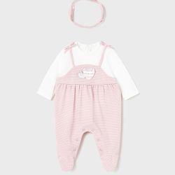 Tutina salopette con fascia  –  New Born  –  1603-23