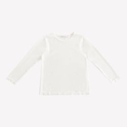 Maglietta basica in tulle elastico bimba  –  Alice Pi  –  S25-3601NB