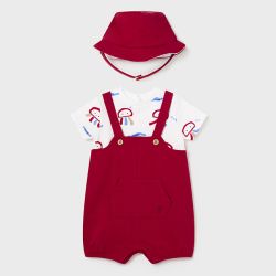 Salopette e cappello neonato  –  New Born  –  1618-24