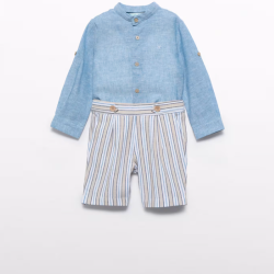 Completo pantaloncino camicia bambino  –  Abel & Lula  –  15203-25