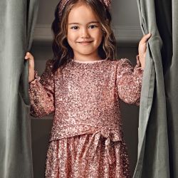 Vestito paillettes ragazza  –  Abel & Lula  –  5531-15