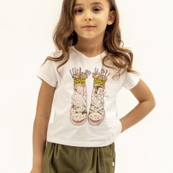 T-shirt stampata ragazza  –  Alice Pi  –  S25-2612