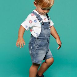 Salopette corto jeans bimbo  –  Mayoral  –  1646-24