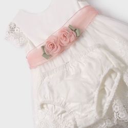 Abito tulle ricamato bimba  –  Abel & Lula  –  5011-24