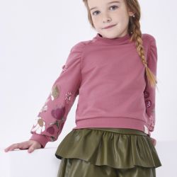 Gonna pantalone similpelle bambina  –  Mayoral  –  4908-13