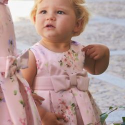 Vestito mikado stampato bimba  –  Abel & Lula  –  5009
