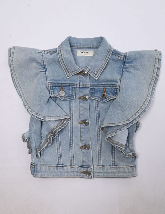 Giacca di jeans ragazza  –  ViCOLO  –  3146OD00441-26