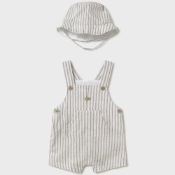 Salopette e cappello neonato  –  New Born  –  1601-25