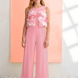 Tuta con fiori ragazza  –  Abel & Lula  –  5202-26