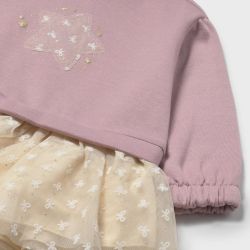 Vestito coordinato tulle bimba  –  Mayoral  –  2912-15