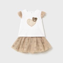 Completo gonna tulle neonata  –  New Born  –  1874-25