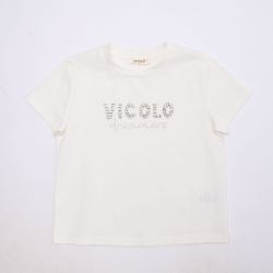 T-shirt crop ragazza  –  ViCOLO  –  3146M00409-26