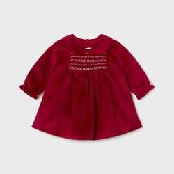 Vestito velluto neonata  –  New Born  –  2804-14