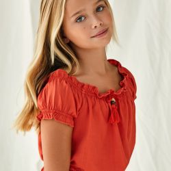 Top finto lino ragazza  –  Mayoral  –  6026-24