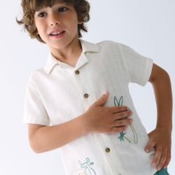 Camicia con ricamo bambino  –  Mayoral  –  3114-26