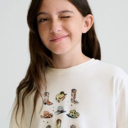 T-shirt con grafica ragazza  –  Mayoral  –  6005-26