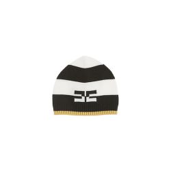 Cappellino in maglia neonata  –  ELISABETTA FRANCHI  –  ENCP079.C.FL001.D675-26
