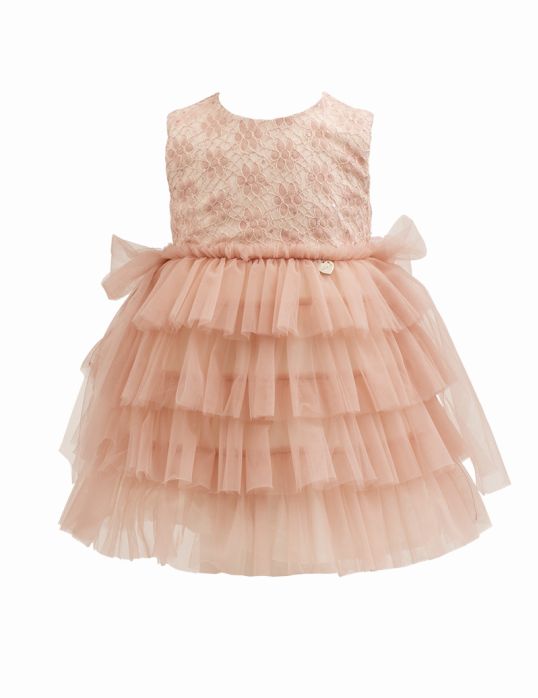 Vestito tulle a balze bimba  –  Alice Pi  –  S25-1219
