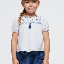 Blusa ricamata bambina  –  Mayoral  –  3180-24