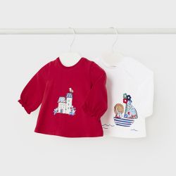 Set 2 magliette neonata  –  New Born  –  1001-24