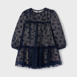 Vestito tulle con fantasia bambina  –  Mayoral  –  4919-15