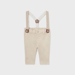 Pantalone con bretelle neonato  –  New Born  –  1536-24