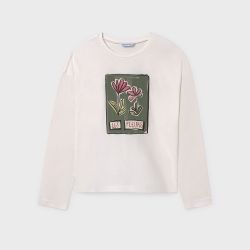 Maglietta con fiore ragazza  –  Mayoral  –  7020-15