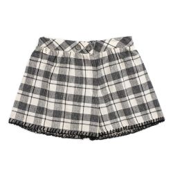 Pantagonna in Tartan Misto Lino bimba  –  Maperò  –  M29256