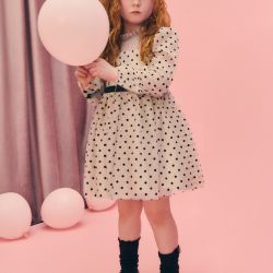 Vestito con tulle ragazza  –  Abel & Lula  –  5532-16
