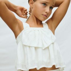 Top con fiocco ragazza  –  Mayoral  –  6019-26