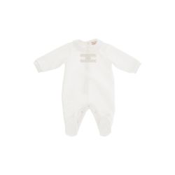 Tutina con ricamo neonata  –  ELISABETTA FRANCHI  –  ENTU165.0.FF002.0115-16