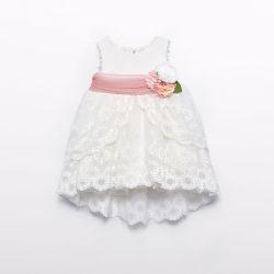 Vestito ricamato bimba  –  Abel & Lula  –  5012-25
